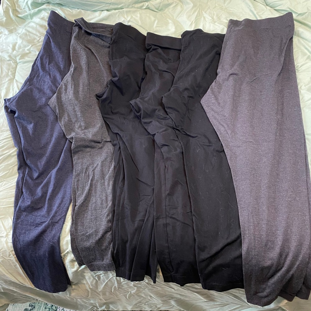 Old Navy Leggings Bundle Women XL Multicolor Cotton Spandex Lot of 6